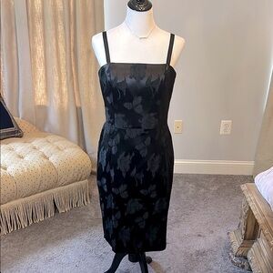 Elegant Black Floral Dress